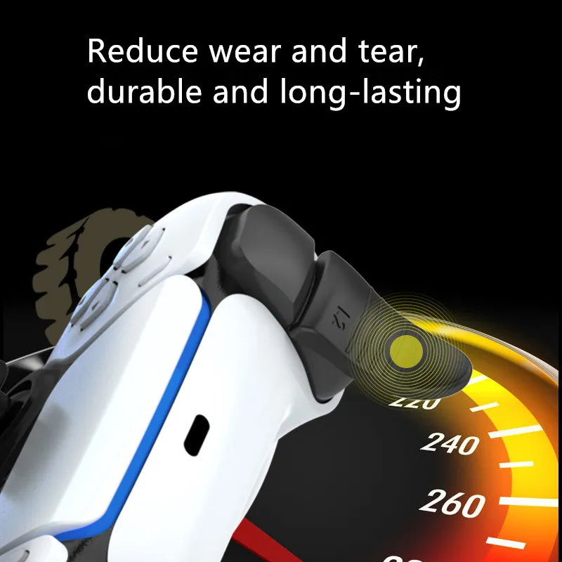 تحديث المضادة للانزلاق الموسعة الزناد زر L2 R2 الزناد التناظرية موسع D-الوسادة مفتاح قبعات ل PS5 بلاي ستيشن 5 غمبد ملحق