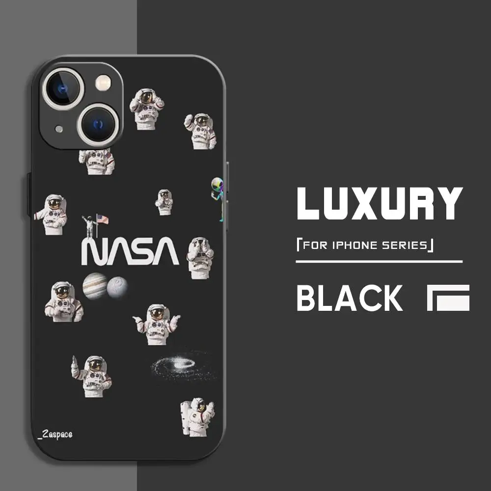 حافظة لهاتف آيفون 16 15 14 13 12 11 X XR XS 8 Plus Mini Pro Max غطاء مقاوم للصدمات أسود ناعم #2