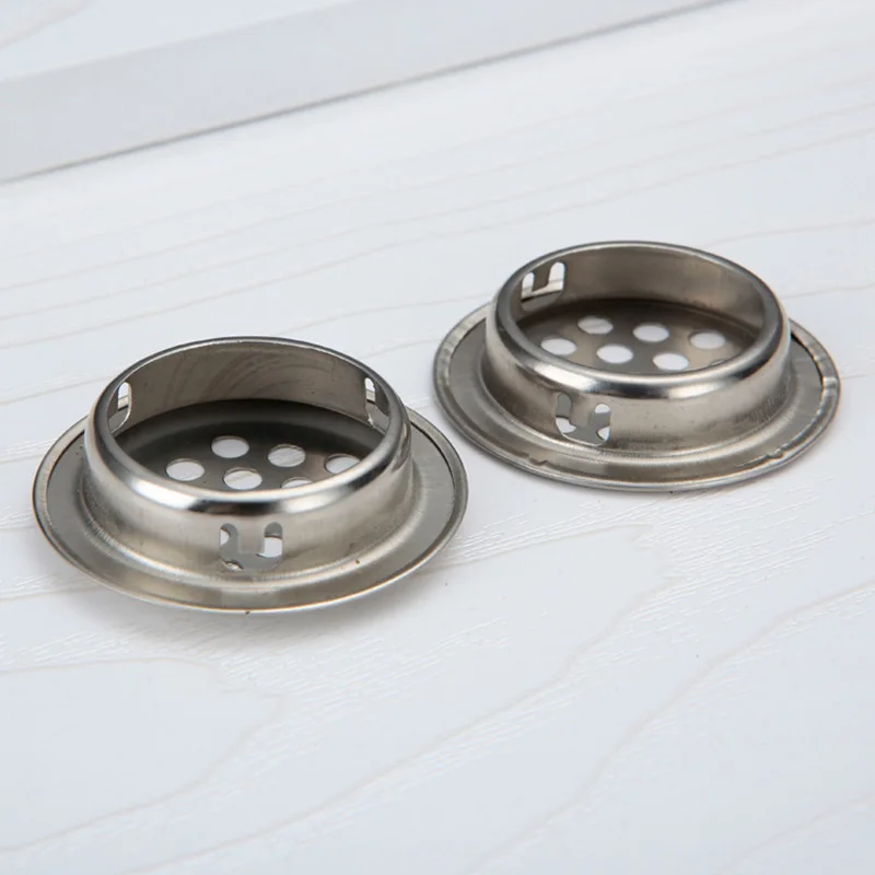 1pc Round Cabinet Air Duct Vent Steel Louver Mesh Hole Plug Decoration Cover Wardrobe Grille Ventilation Systems Wholesale