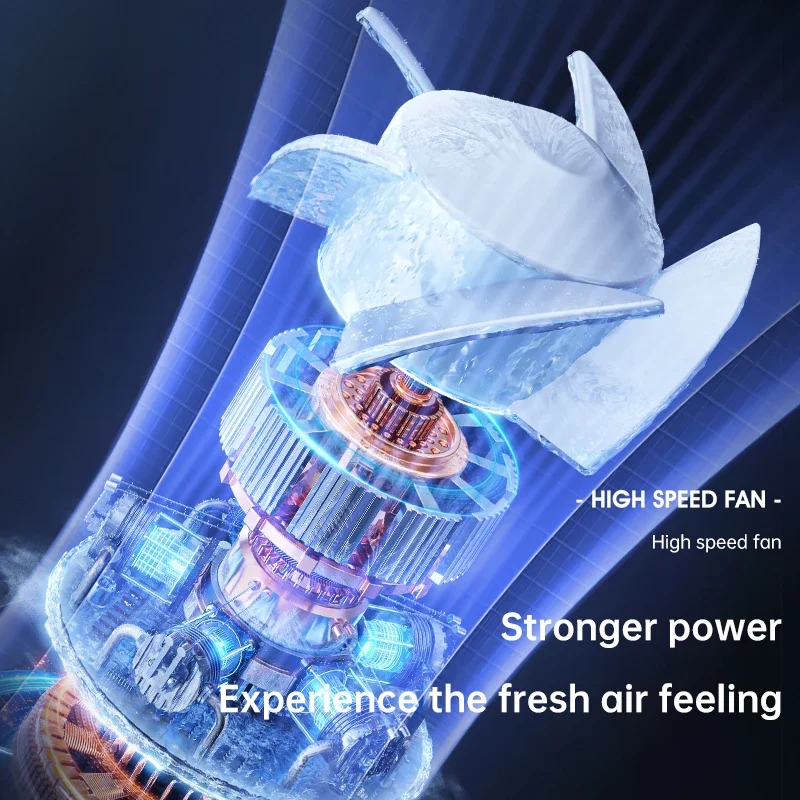 سرعات محمولة فائقة الهدوء USB قابلة لإعادة الشحن مروحة صغيرة محمولة للمكتب والتخييم والسفر معلقة على سطح المكتب للاستخدام المزدوج