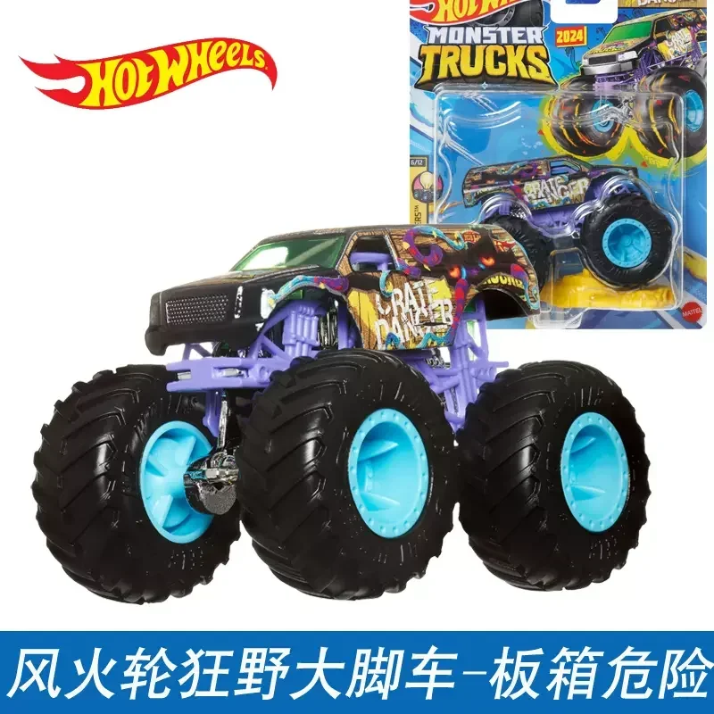 Original Hot Wheels Auto Monster Trucks Spielzeug für Jungen 1/64 Diecast Big Foot Fahrzeuge Wild Wrecker Samson Insgesamt Mega Wrex Geschenk