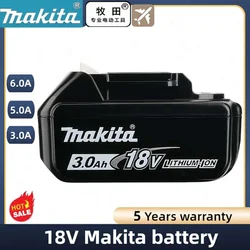 Original 18v 6.0A Makita DUB186Z battery,for Makita 18V5Ah tools drill BL1850b BL1850 bl1860 bl 1860 bl1830 bl1815 bl1840 LXT400