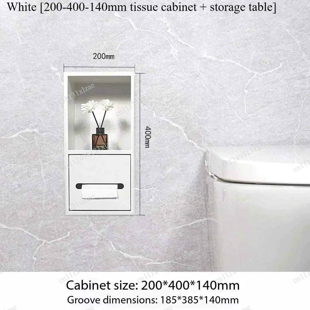 Bathroom Wall Niche Heavy-Duty - 304 Stainless Steel Seamless Welded Hidden Shelf, Anti-Rust Tile Insert