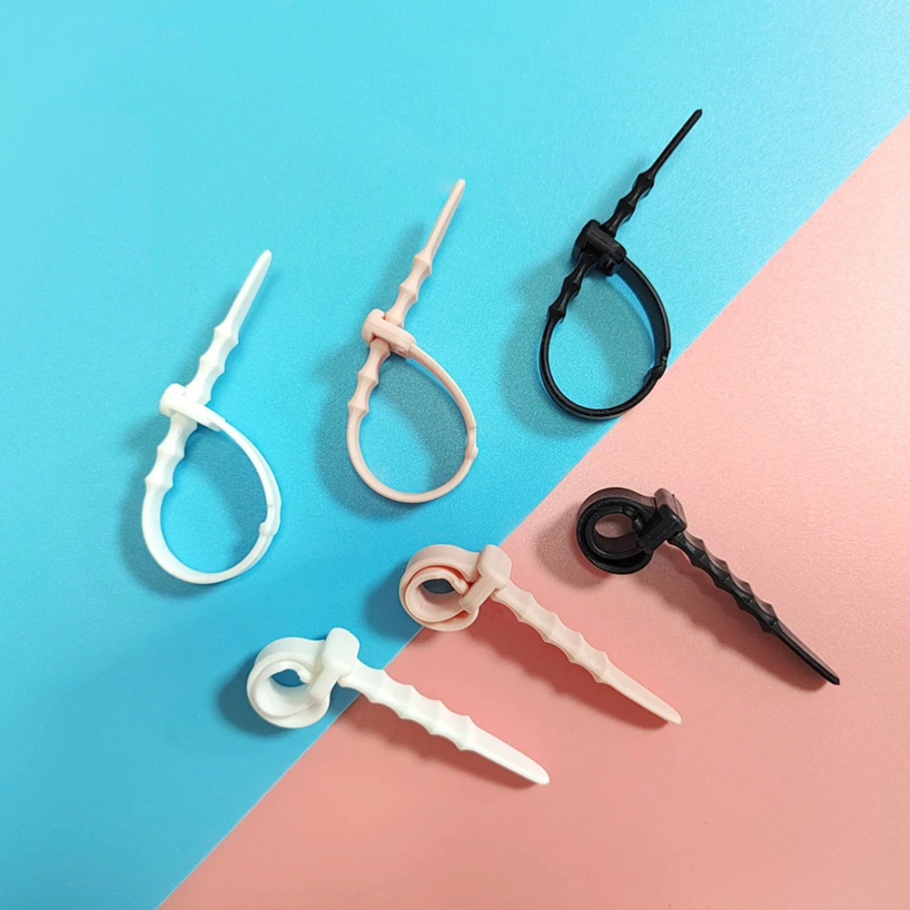 

20Pcs Silicone Wire Organizer Adjustable Cable Holder for USB Data Headphone Cords Cable Management Storage Tool