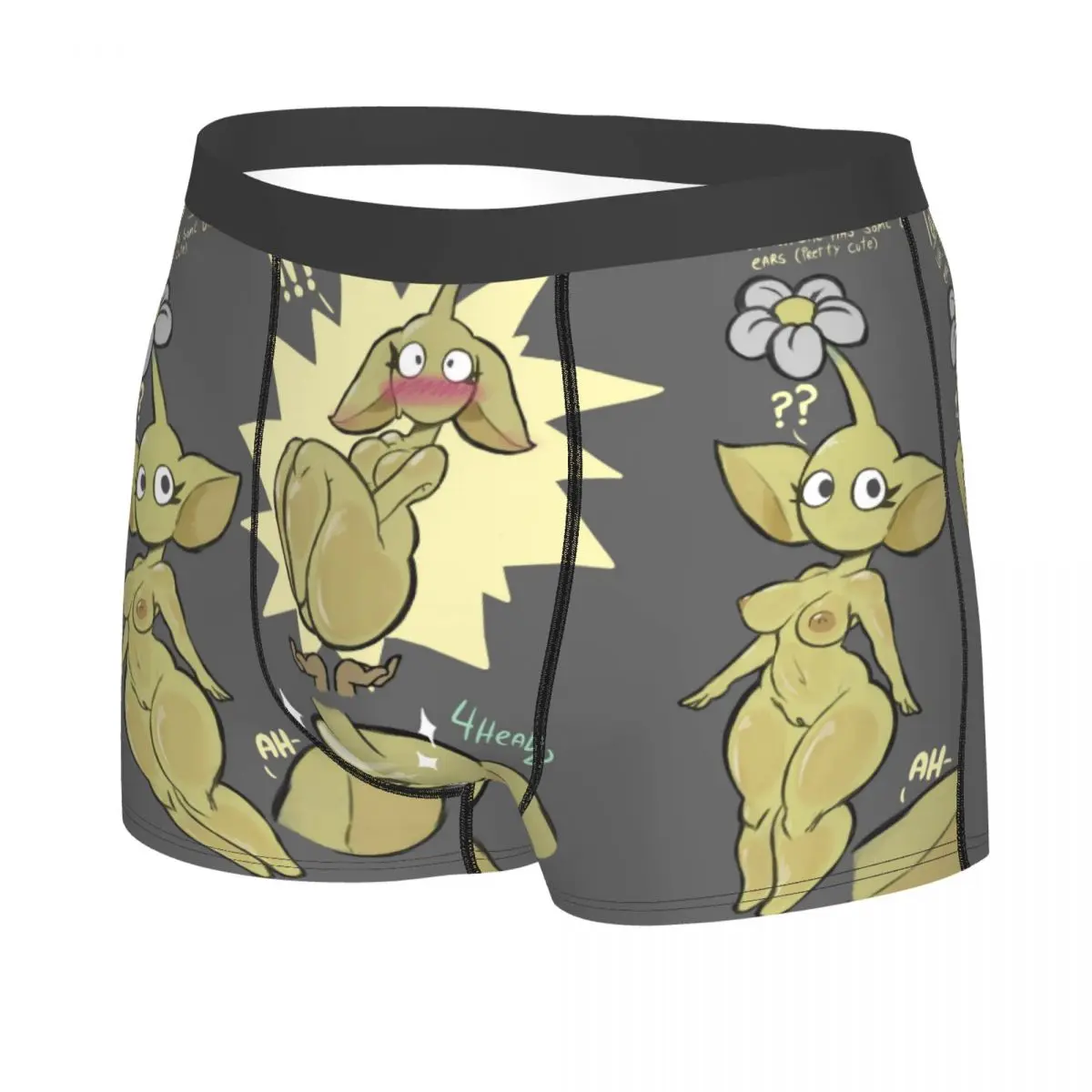 Pikmin Fauna Men's Boxer Briefs, Highly Breathable Underwear,High Quality 3D Print Shorts Gift Idea