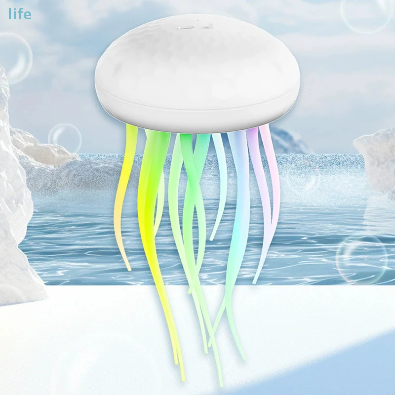 Jellyfish Lamp With Dancing Legs Decorative Pendant Ceiling Hanging Lamp Bedroom Home Room Decor Gift Night Light Floating RGB