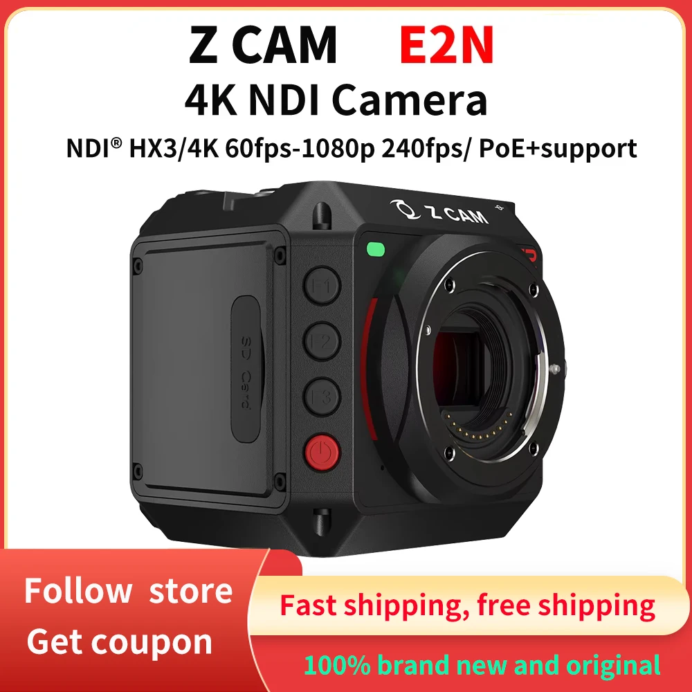 Z CAM E2N 4K NDI HD Live Photography Camera M43 Frame MFT Mount Captures up to 4K60 Support 4/3