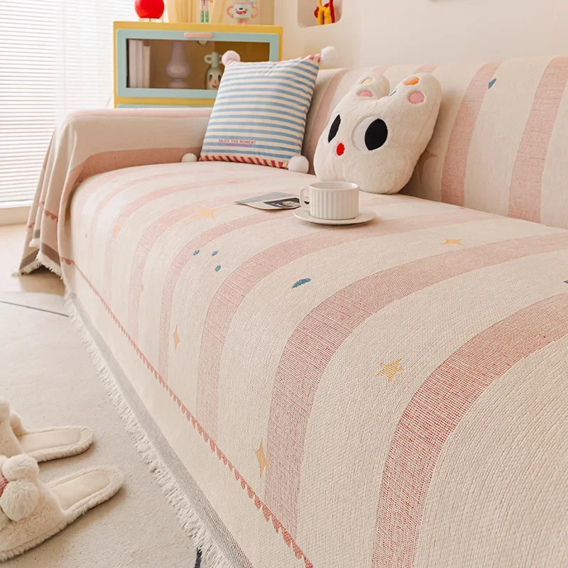 Universal in All Seasons Retro Chinese Wind Sofa Towel One-piece Sofa Cushion Anti-cat Scratch Cover Blanket Living Room