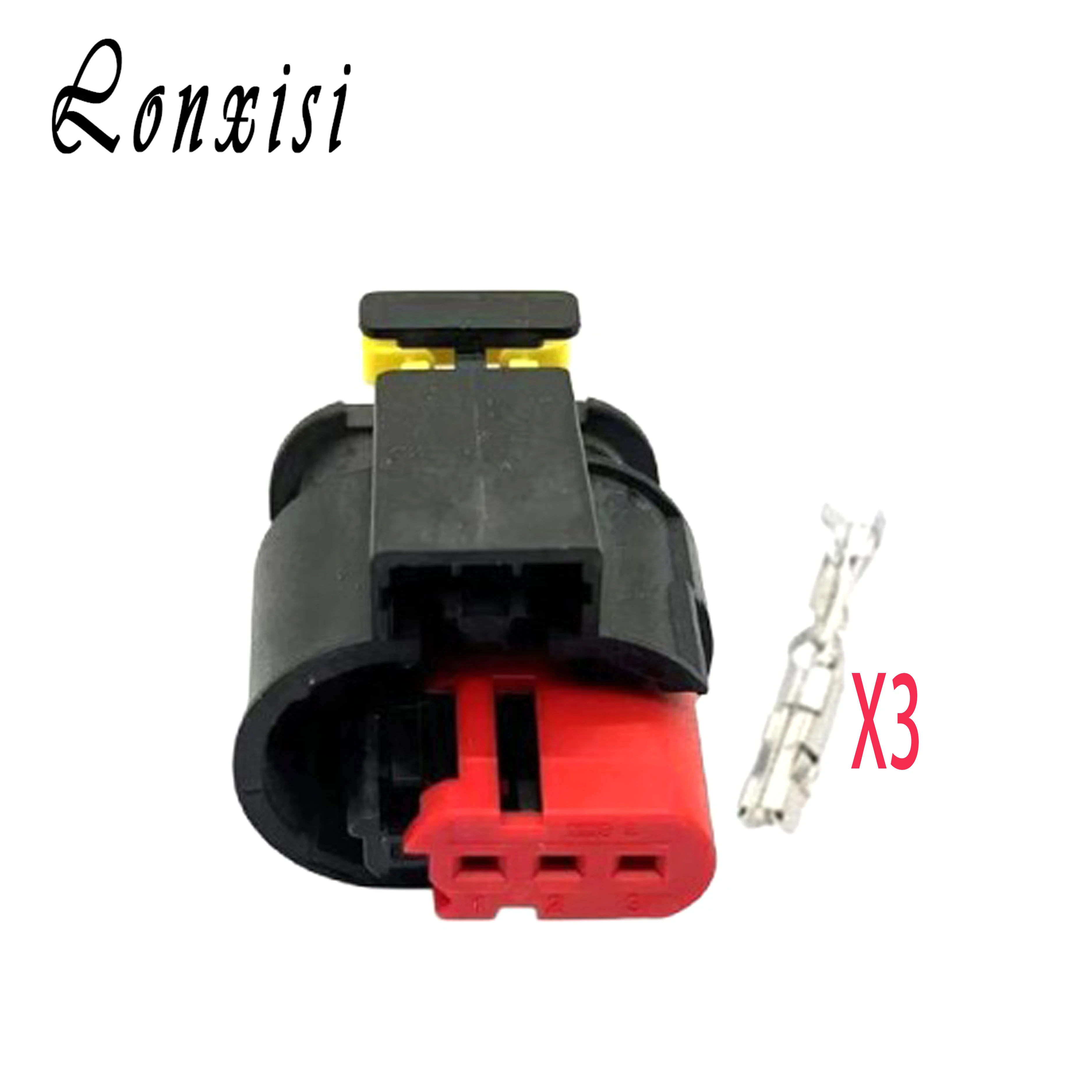 

1/5/10/20/50 комплектов 3-контактный 284426-1 Tyco автоматический герметичный разъем датчика 284425-1 разъемы катушки зажигания топливных дизельных форсунок