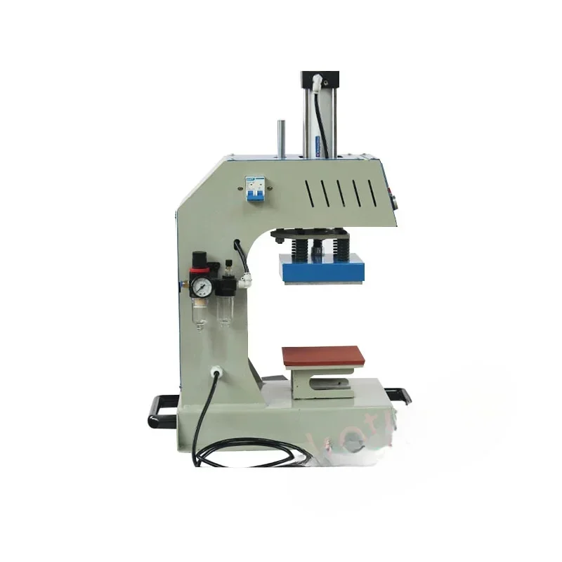 Single-position Pneumatic Hot Stamping Printer Heat Transfer Press Machine For T-Shirt Caps Shirt Leather LOGO 4