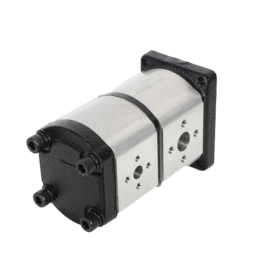 Roquet Style Group2 Tandem Double Hydraulic Gear Pump High Performance For Agricultural Tractor