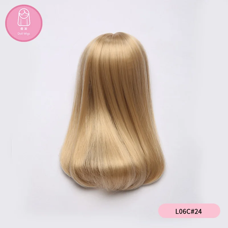 

Wig For Doll BJD shinee LutsbjdlHoney Delf size 5-6 inch 1/6 high-temperature Straight Wig Doll BJD Lovely Wig in beauty L06C
