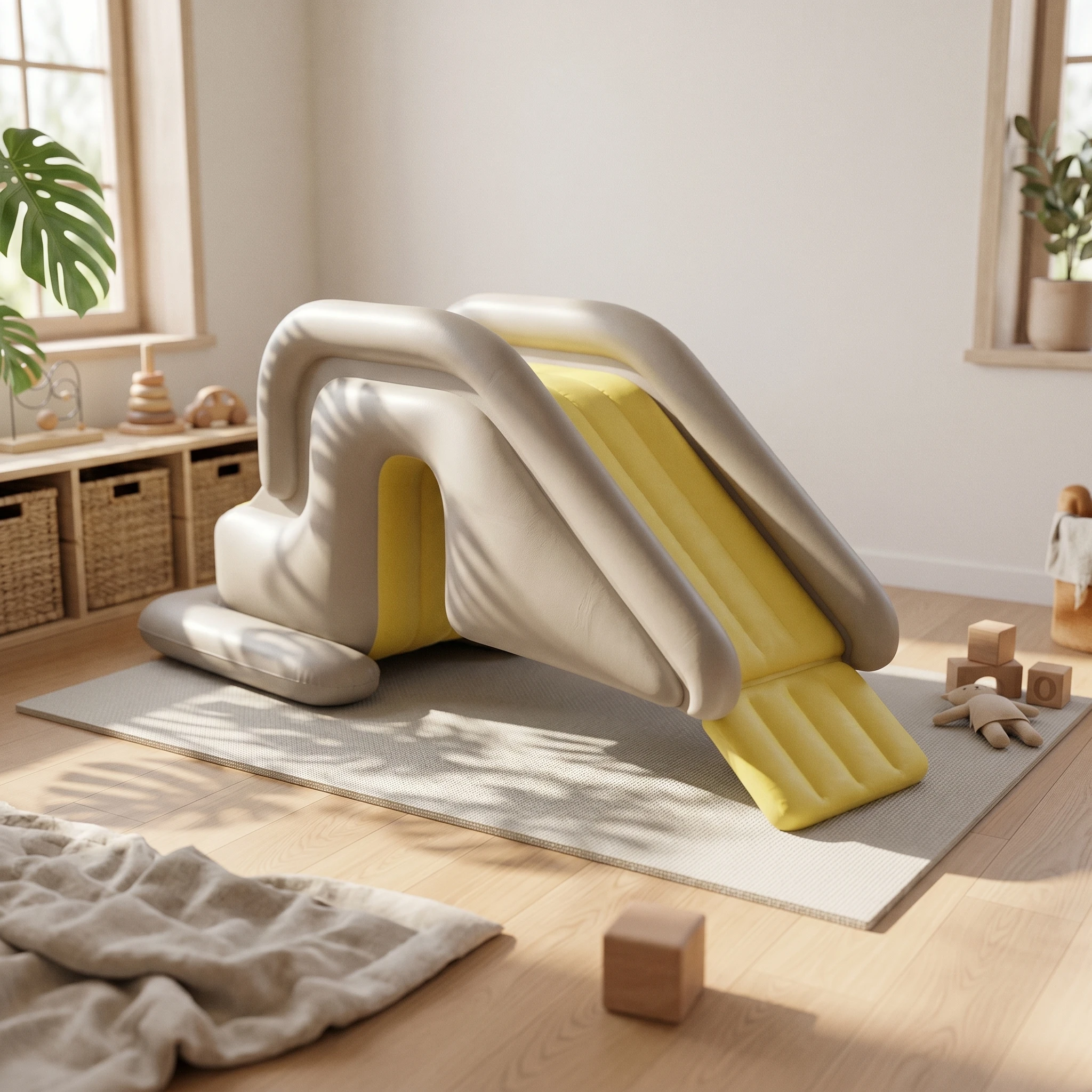 toboggan-gonflable-large-pour-enfants-avec-barriere-de-securite-jouet-d'activite-jaune-jeu-sur-pour-l'interieur