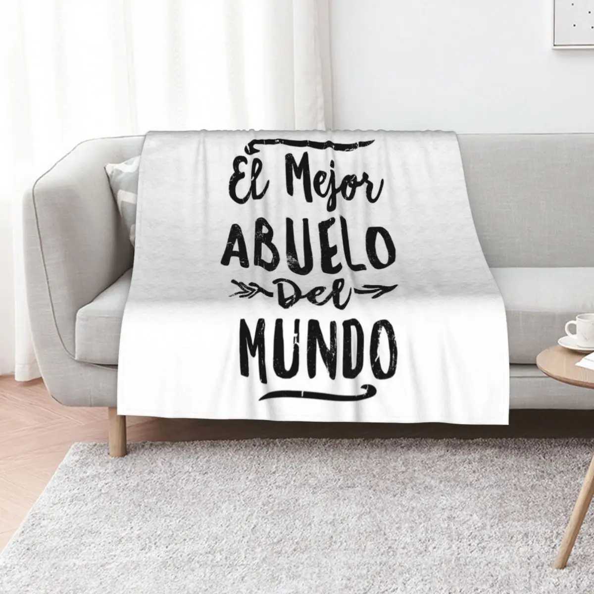 El Mejor Abuelo del Mundo, Manta para Regalo del Día del Padre, Resistente a las Manchas, Cálida y Acogedora