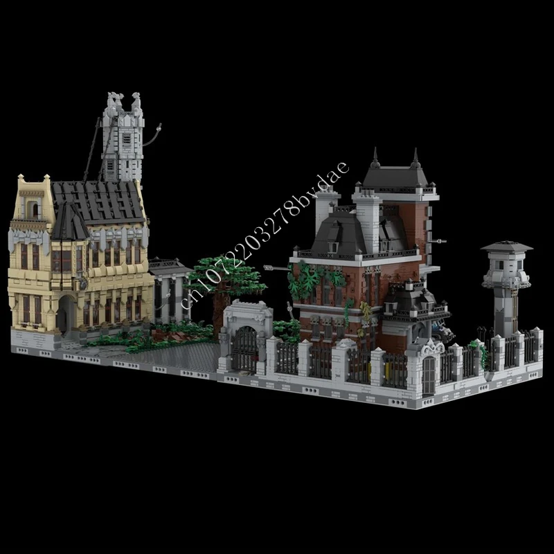11216PCS Arkham Asylum MOC Kreative street view Modell Bausteine Architektur DIY Bildung Montage Modell Spielzeug Kinder Alter