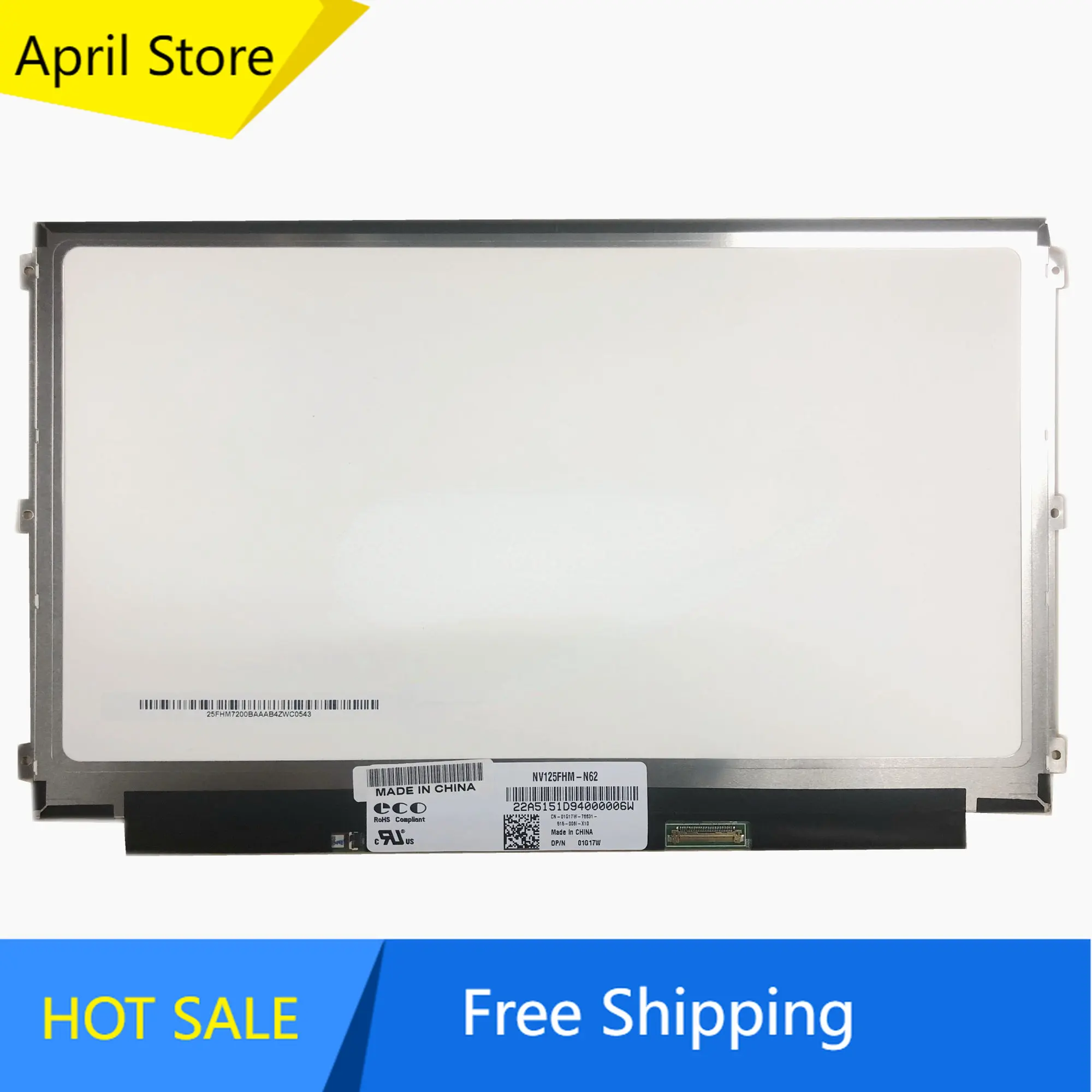 

NV125FHM-N62 NV125FHM N62 fit LP125WF4 SPB1 LP125WF4-SPB1 12.5'' IPS LCD Screen 1920*1080 EDP 30 PIN