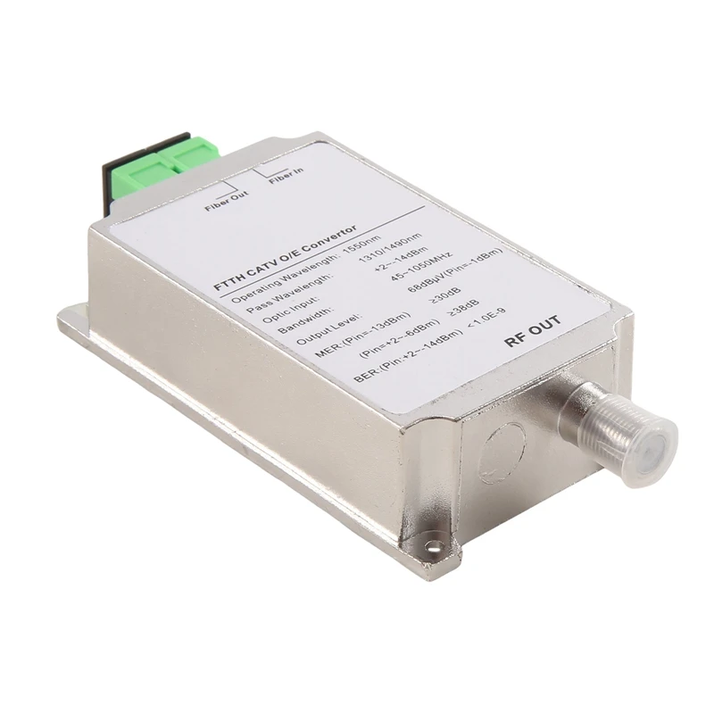 Mini ricevitore CATV FTTH fibra ottica WDM nodo convertitore RF triploxer minomodale per interni AGC 1310Nm/1550Nm senza alimentazione, durevole