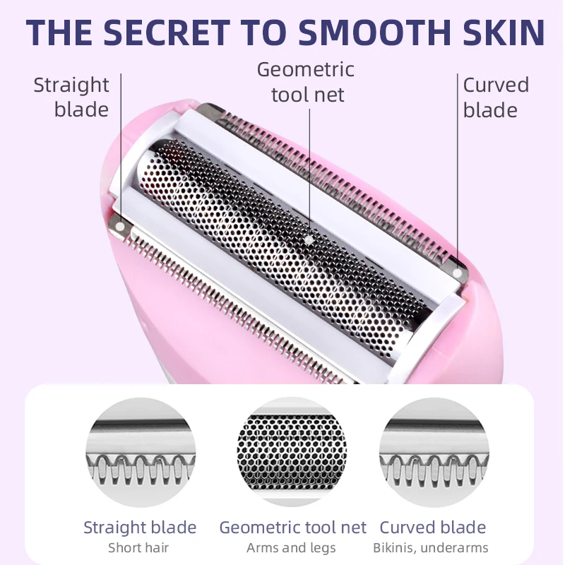 Kemei-3018 Women Shave Wool Device Knife Electric Shaver Wool Epilator Shaving For Lady Shaver Female Care KM-3018 Free Shipping image 2