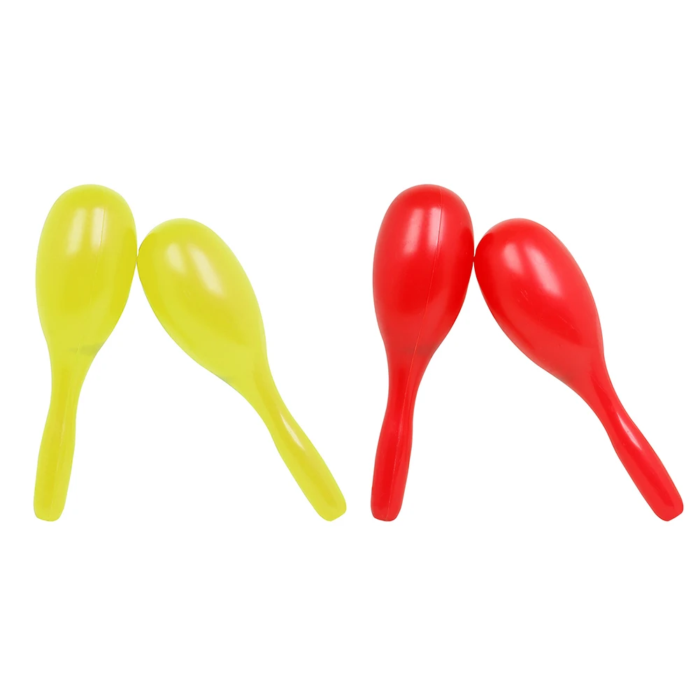 1 Pair Maracas Shakers Hand Percussion Musical Instruments Sand Hammer Kids Toy For Live Performance Party Wholesale