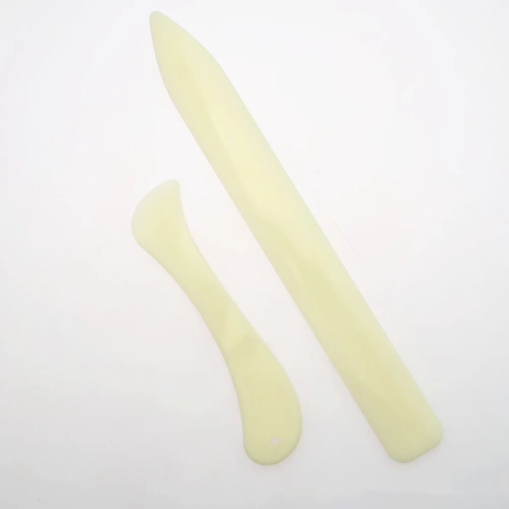 2Pcs Plastic Letter Opener Lightweight Origami Tool Paper Creaser Set for Scrapbooking Leathercraft Folding Scribing and Edge