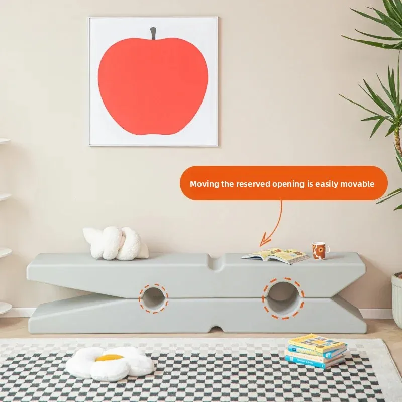 Plastic Shoe Stool Unique Clamp Shape Dining Room Chair Home Decoration Environmental Protection PE Material Nordic Creative