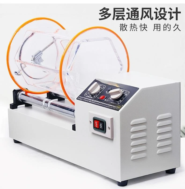 Rotary Tumbler Jewelry Polisher Large Capacity Barrel Polishing Machine for Rock Metal Gem Polishing, Perfect for DIY Use