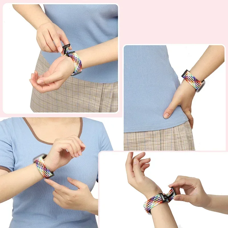 Nylon Braided Loop Strap For Samsung Galaxy Watch Ultra 47mm Magnetic Bracelet Wristband for Galaxy Watch Ultra 47mm Accessories image 3