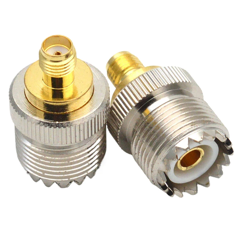 2PCS Rf Coaxial Connector So239 Uhf Female To Sma Female Adapter Walkie-Talkie Hand-Held Antenna Adapter