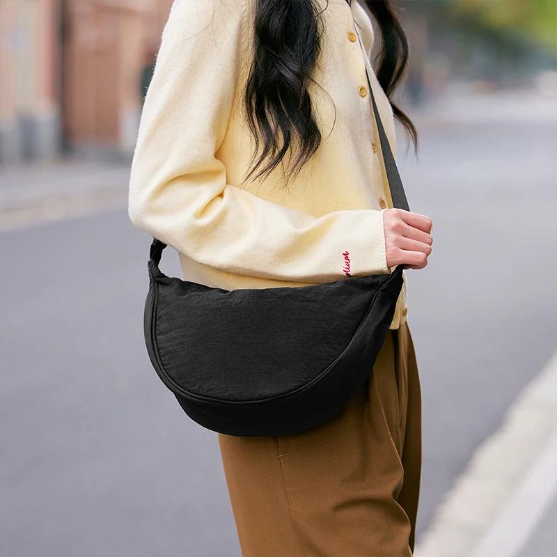 Semir Minimalist Crossbody Bag for Women - Macaron Color Chest Purse
