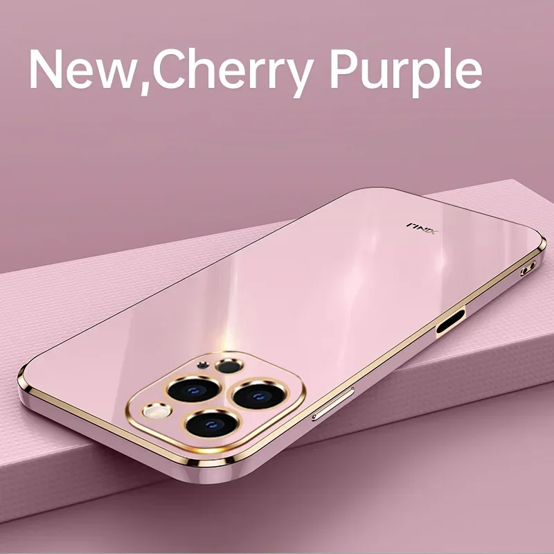 Untuk IPhone 16 Pro Max Case Cover untuk IPhone 16 Pro Max Kualitas Tinggi Lembut TPU Anti-sidik Jari Kamera Perlindungan Case Cover