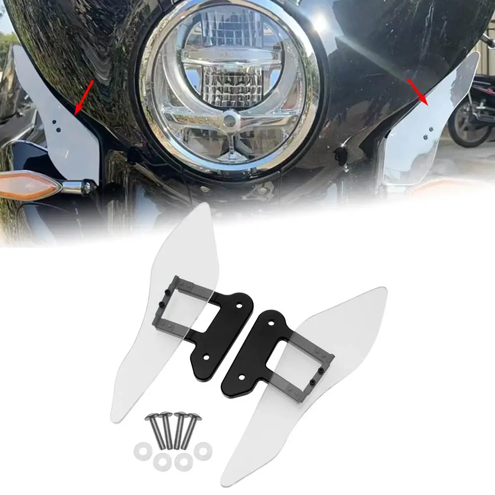 

For BMW R18 B R18B Bagger R18 Transcontinental 2021-2026 2pcs Clear Motorcycle Air Wind Deflector Side Fairing Windshield