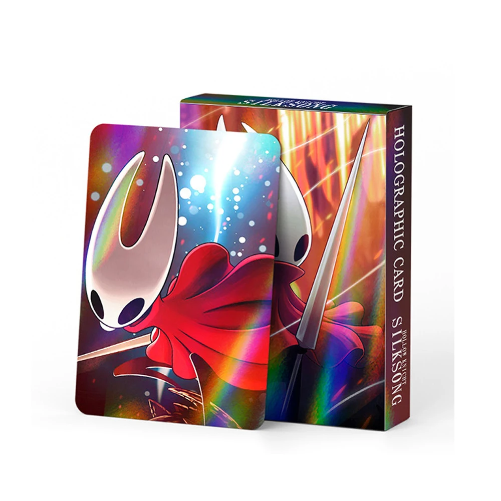 بطاقة هولو نايت هورنت سيلكسونج أنيمي للأطفال حفلة كوسبلاي بطاقة ليزر للألعاب جمع ملصق ألعاب كرتونية هدية مزخرفة #3