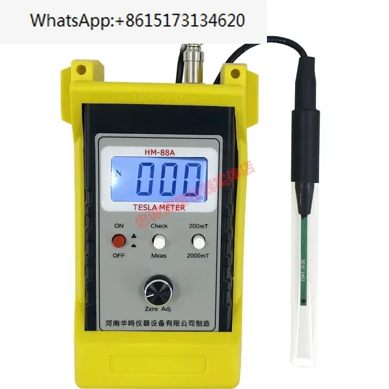 Handheld high-precision surface magnetic field magnet tester HM88A with backlight