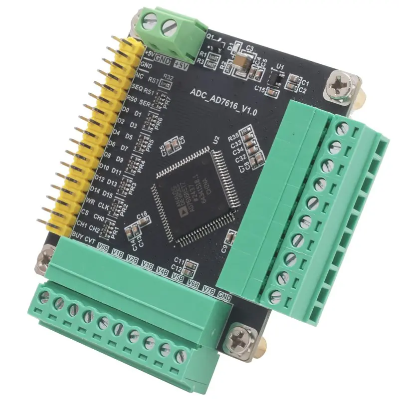 

FPGA Compatible AD7616 16 Bit 16 Channel High-Speed ADC Module Synchronous Data Acquisition 1MSPS Sampling Rate