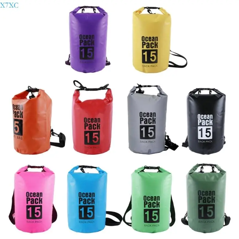 X7XC Waterproof PVC Backpacks Untuk Perlengkapan Berkemah Hiking Luar Ruang Dengan Bahu