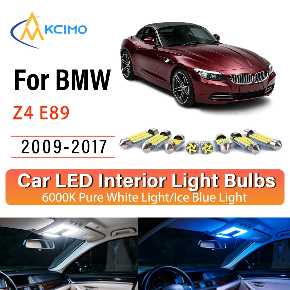 Premium Cozy LED Interior Lights For BMW Z4 E89 2009-2017, Blue Light, White Light Kit Long Lasting Quick Setup