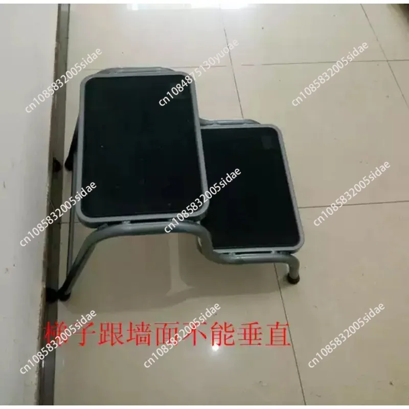Counter Ladder Bench Metal Thickening 2 Step Ladder Stool Home Kitchen Climbing Multifunctional Ladder Widened Bathroom Wash