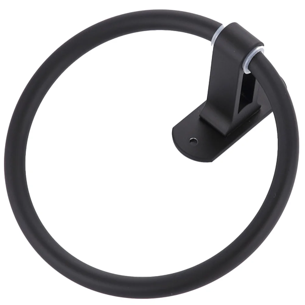 

Reliable Wall-Mounted Towel Ring Premium Space Aluminum Bathroom Towel Holder Waterproof Antirust Household Bathroom Supply