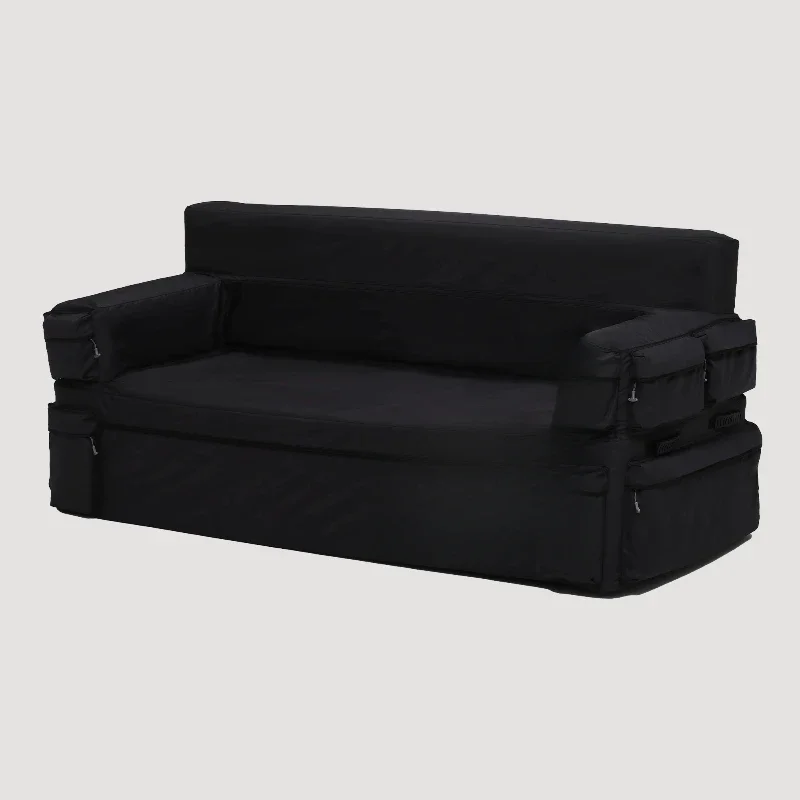 Outdoor inflatable backrest sofa, folding double sofa, leisure automatic inflatable camping music festival lazy sofa chair