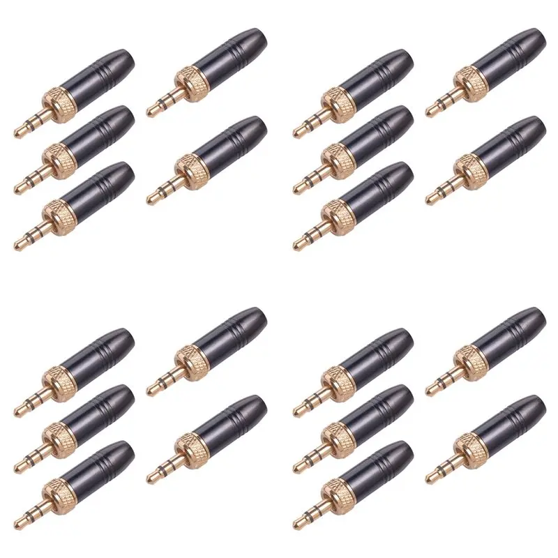 A99E-20Pcs Lavalier Lapel Microphone 3.5Mm Audio Plug With M6 Internal Thread Internal Thread Cable For-Sony For-Sennheiser
