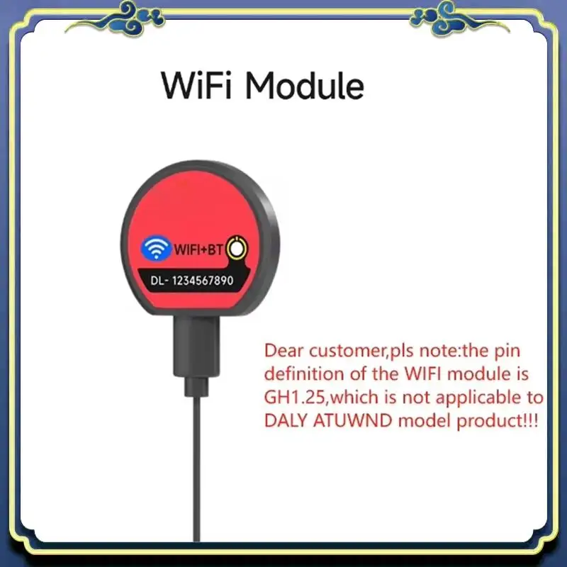 Portable WIFI Module For 4S Lithium Battery Protection Board For 8S 16S 24S 40A 100A 150A 200A Lifepo4 Li- LTO APP Remote Mon