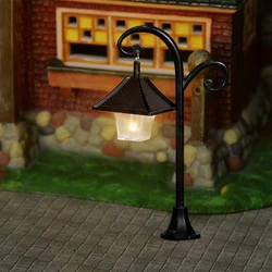 Miniature Street Lamp Road Streetlight Mini Micro Lamppost Light LED Lighting Model Landscape Fairy Garden Ornament Dollhouse