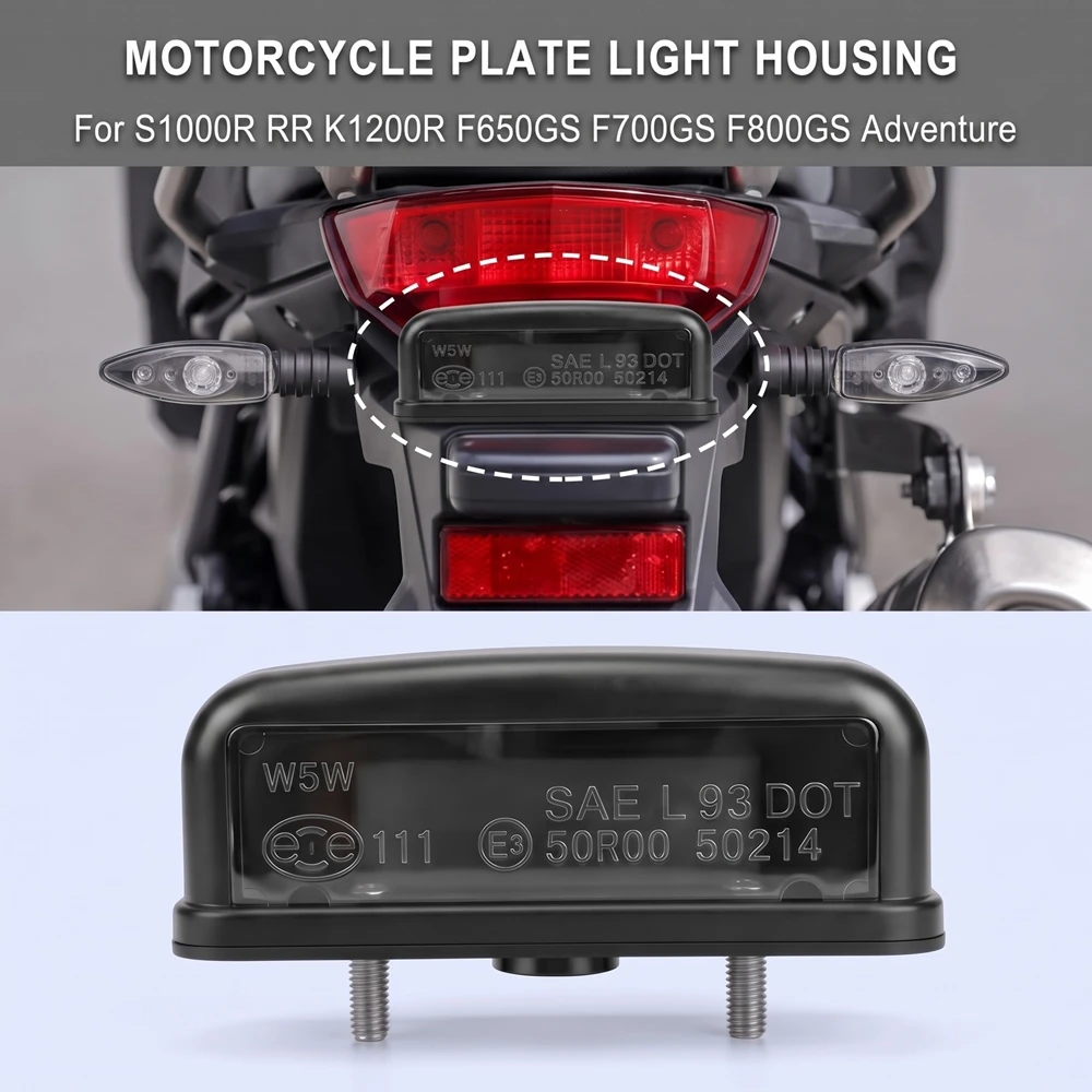 Motorrad-Heck-Kennzeichenleuchten-Gehäuse für BMW S1000R RR F650GS F700GS F800GS ADV Kennzeichenleuchten-Gehäuse Zubehör – Detail 1