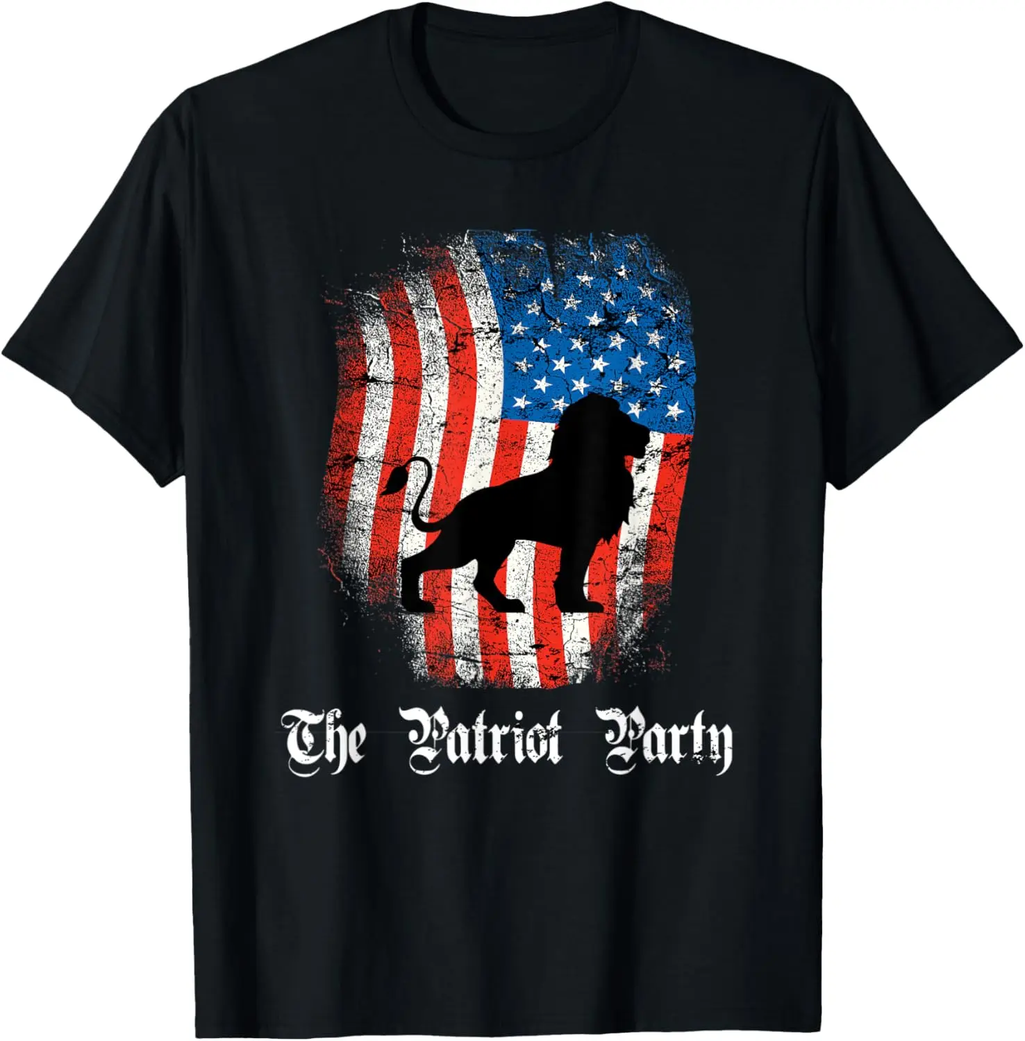 

The Patriot Party Lion Vintage Patriotic 4th of July T-Shirt