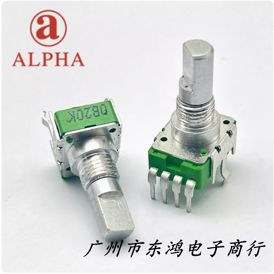 10-個台湾-alpha-112-垂直ボリュームエフェクトポテンショメータ-0b20k-4-ピン-360-度ハンドル長さ-15-ミリメートル