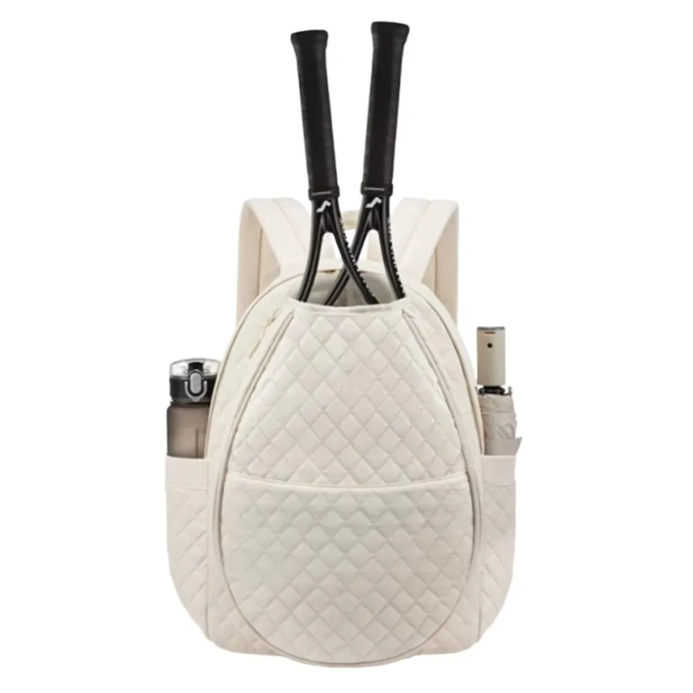 

Large Capacity Tennis Crossbody Backpack Zipper Closure Waterproof Lightweight Sling Bag Adjustable Strap Multipurpose