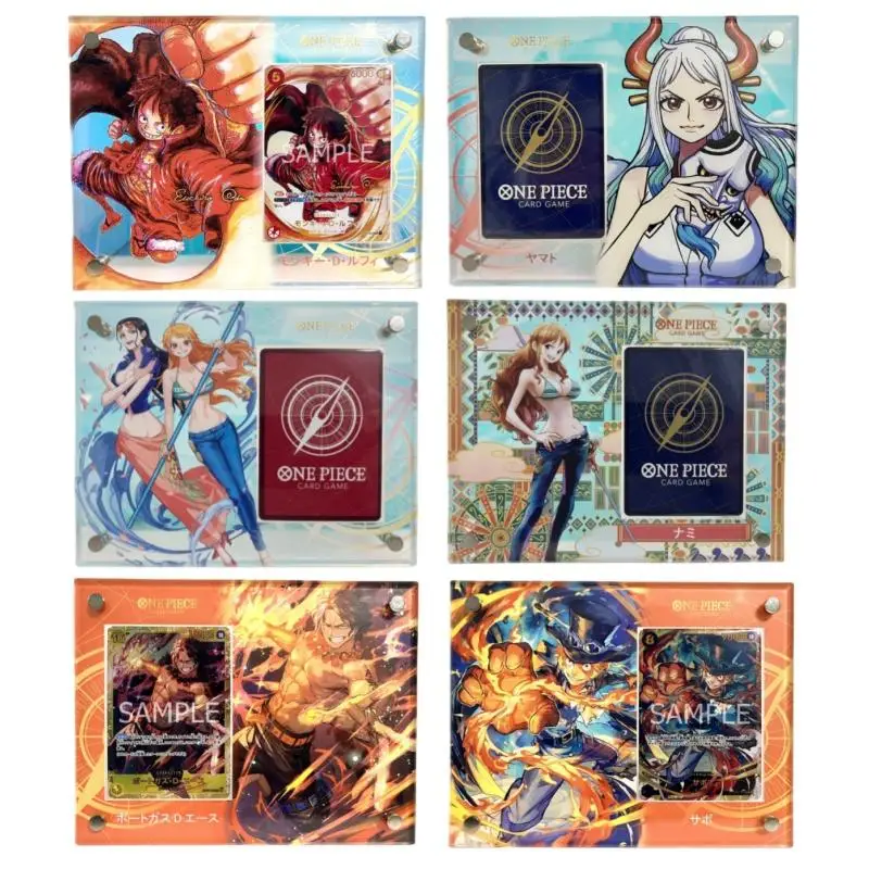 

Цельная карта Brick Monkey D Luffy Nami Uta Yamato Boa Hancock Omegamon Opcg Diy Акрил Аниме Периферийные устройства Коллекция подарков