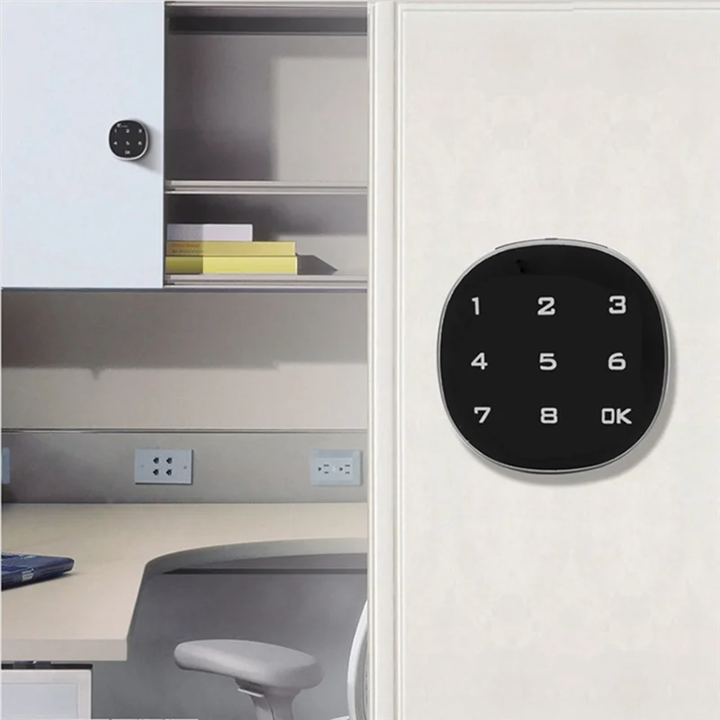 Fechadura eletrônica inteligente digital para caixa de correio, tela sensível ao toque, arquivo, ferro, aço, porta de armário, senha, teclado, fácil de usar, 30mm