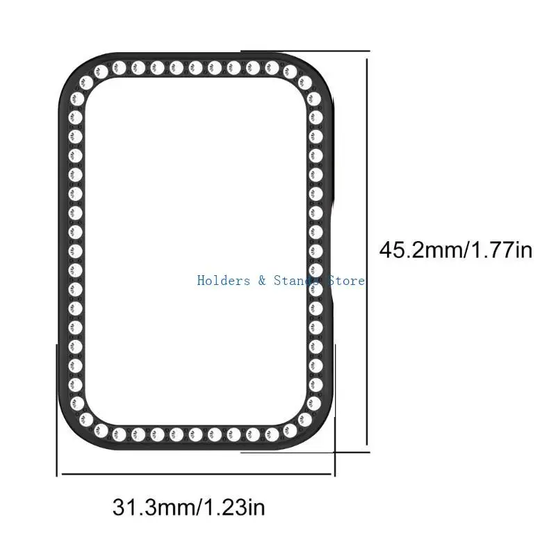 Case cubierta reloj Y4ue para ajustar 3 media cobertura alojamiento carcasa carcasa del diamante bisel a
