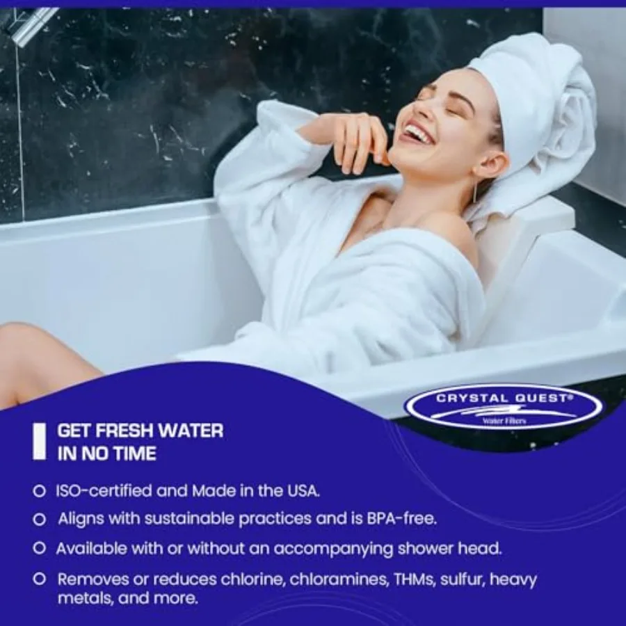 Filtro Doccia con Soffione - Oro - Filtrazione Avanzata Multistadio per Acqua Più Pulita - Rimuove Cloro e Impurità Pesanti